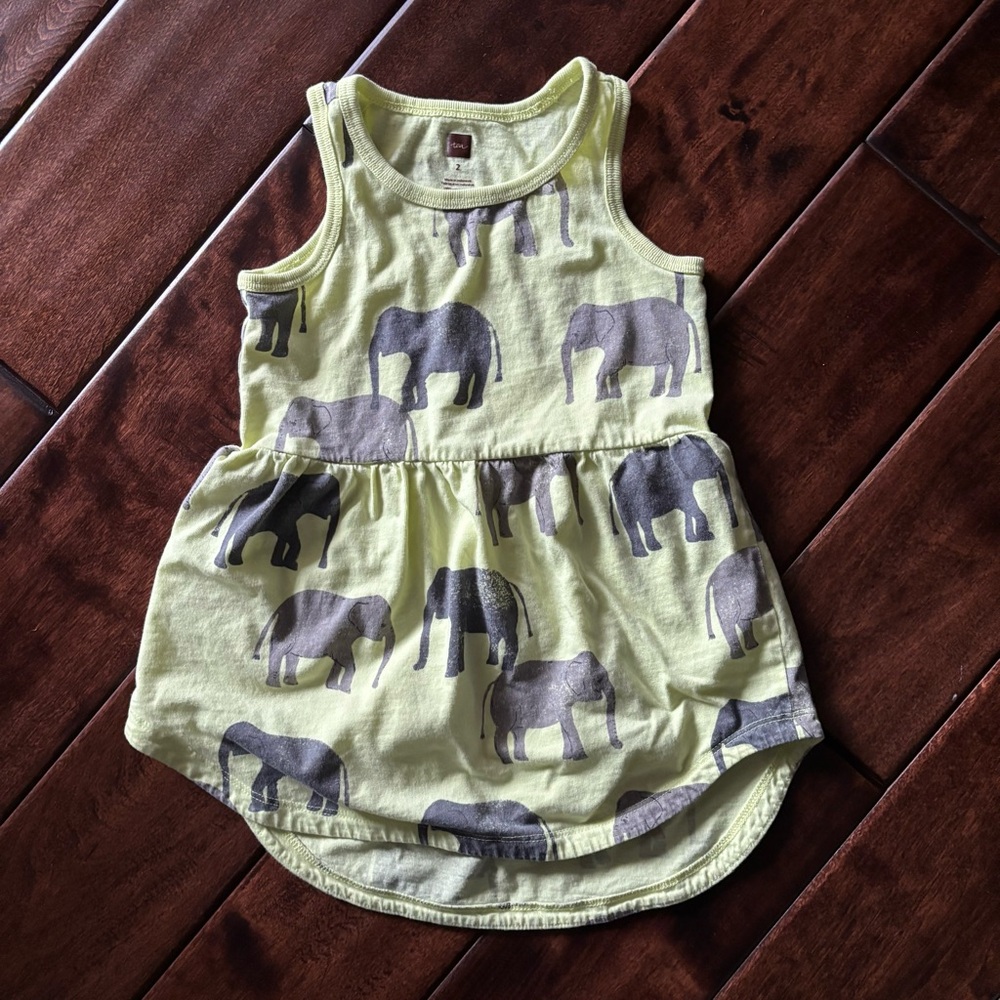 Tea Collection - toddler girls dress elephant print